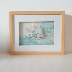 Ganz Square Frame With Plastic – Elephant Theme Decorations